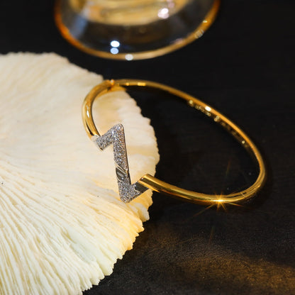 [Marin-Jewelry]VOLTE UPSITE DOWN GOLD DIAMOND BRACELET