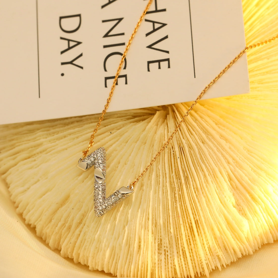 [Marin-Jewelry]VOLT SILVER DIAMOND PEDANT NECKLACE