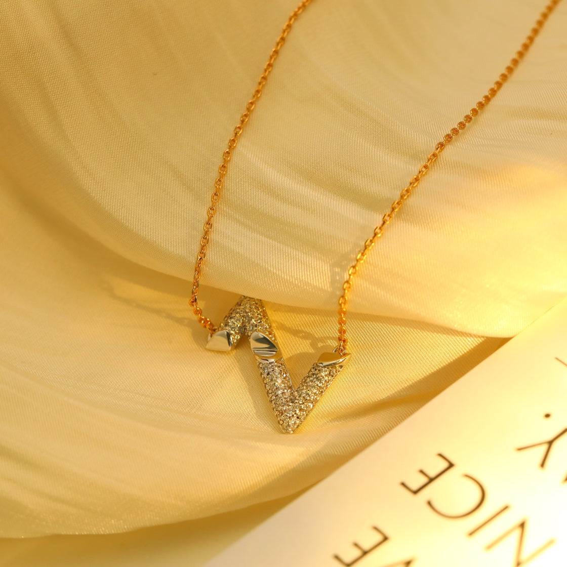 [Marin-Jewelry]VOLT SILVER DIAMOND PEDANT NECKLACE