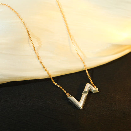 [Marin-Jewelry]VOLT SILVER DIAMOND PEDANT NECKLACE