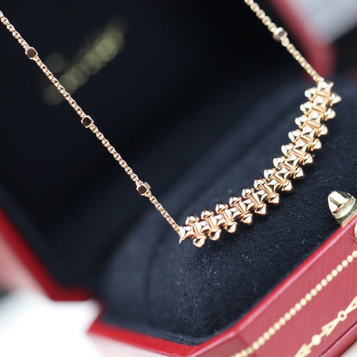 [Marin-Jewelry]CLASH PINK GOLD NECKLACE