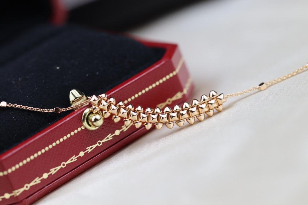 [Marin-Jewelry]CLASH PINK GOLD NECKLACE