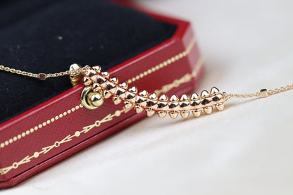 [Marin-Jewelry]CLASH PINK GOLD NECKLACE