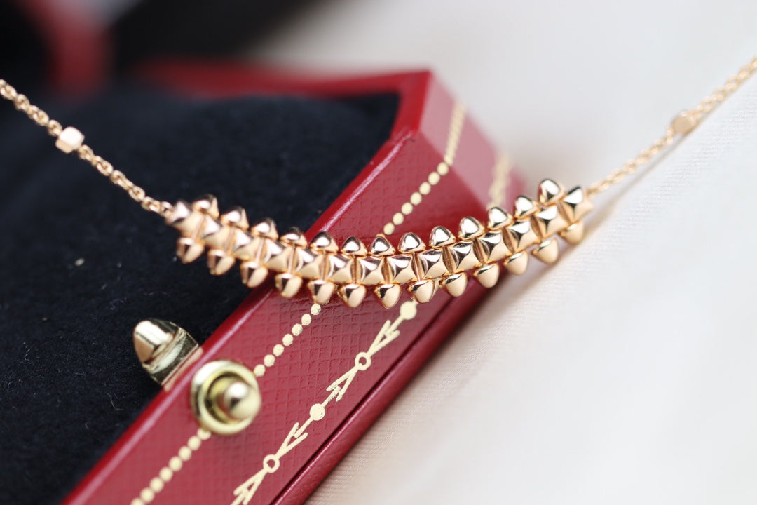 [Marin-Jewelry]CLASH PINK GOLD NECKLACE