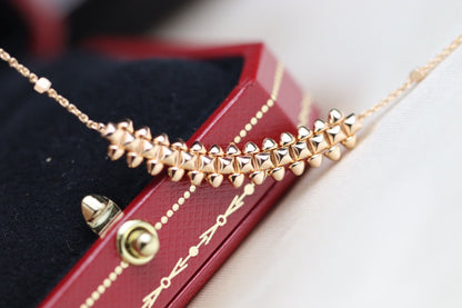 [Marin-Jewelry]CLASH PINK GOLD NECKLACE