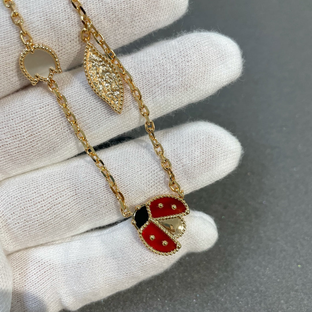 [Marin-Jewelry]LUCKY SPRING 15 MOTIFS GOLD NECKLACE