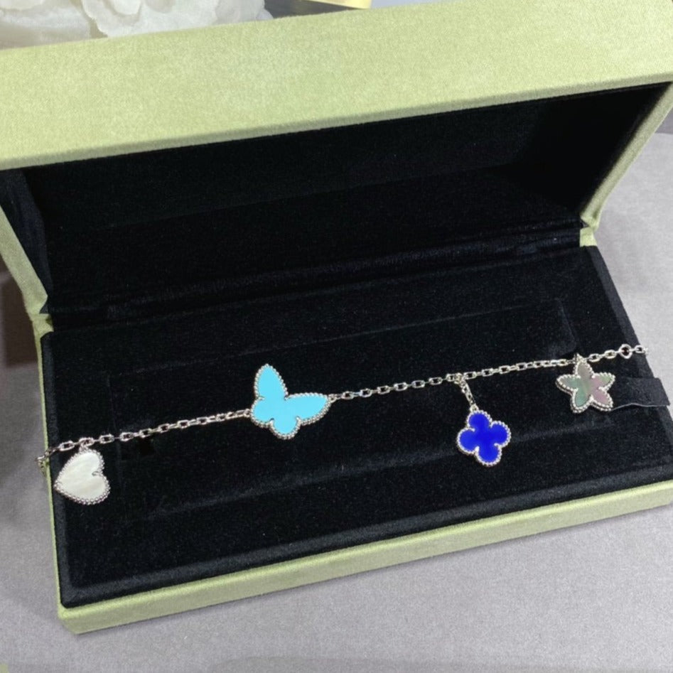 [Marin-Jewelry]LUCKY SPRING SILVER BRACELET 4 MOTIF