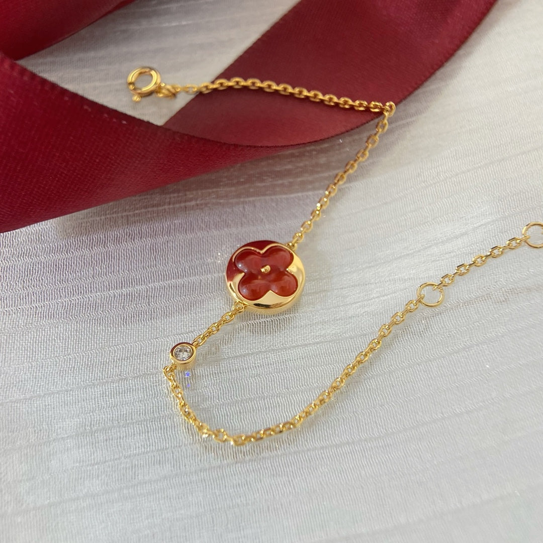 [Marin-Jewelry]SUN PEDANT CARNELIAN BRACELET