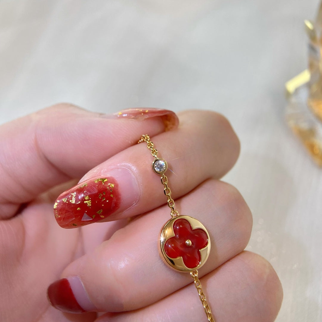 [Marin-Jewelry]SUN PEDANT CARNELIAN BRACELET