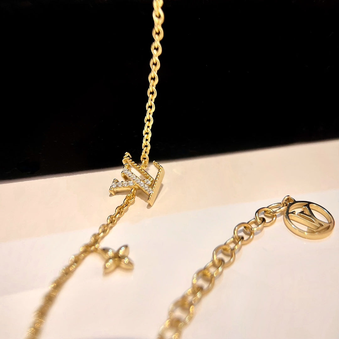 [Marin-Jewelry]LOGO STAR MOTIF GOLD BRACELET