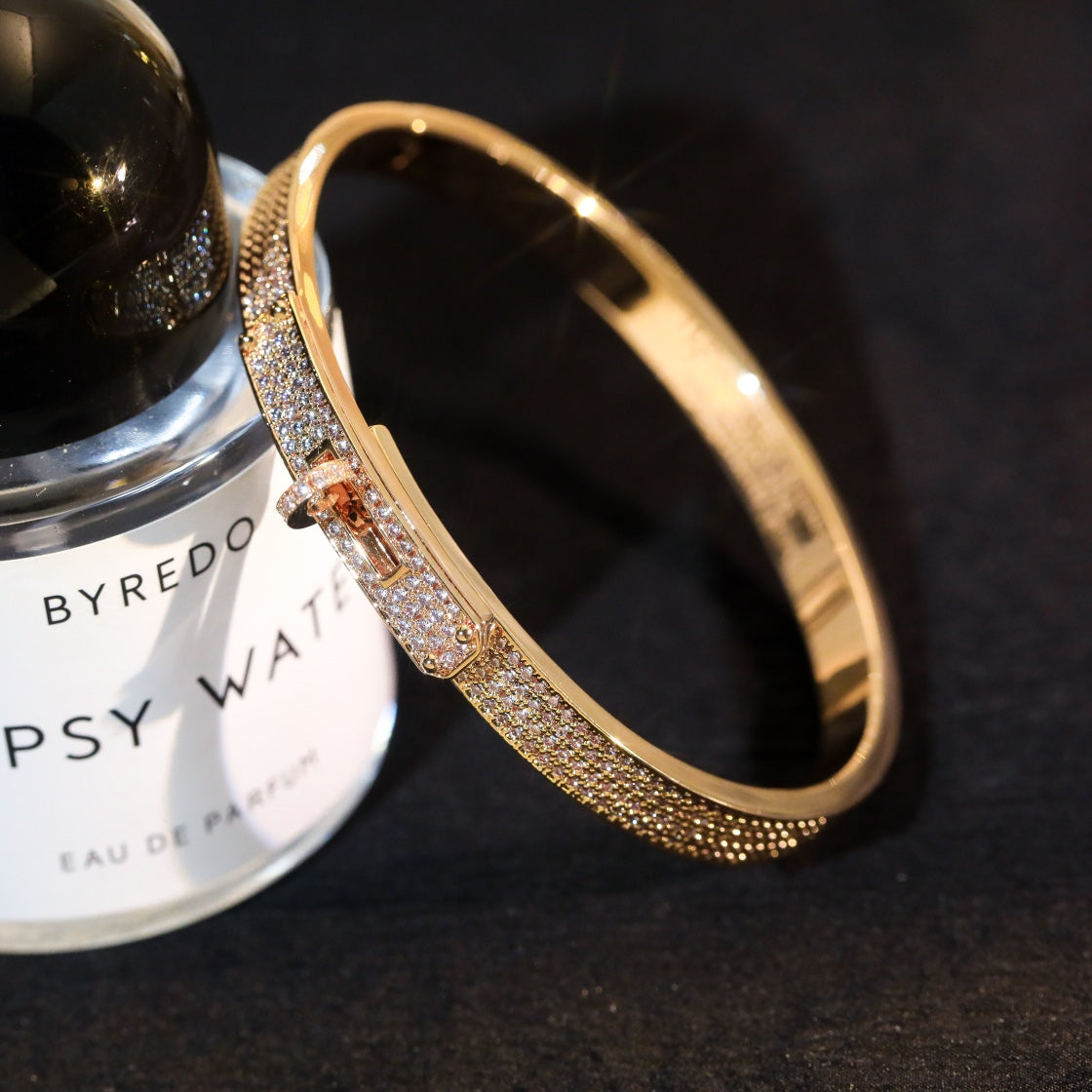 [Marin-Jewelry]KELLY BRACELET DIAMOND PAVED