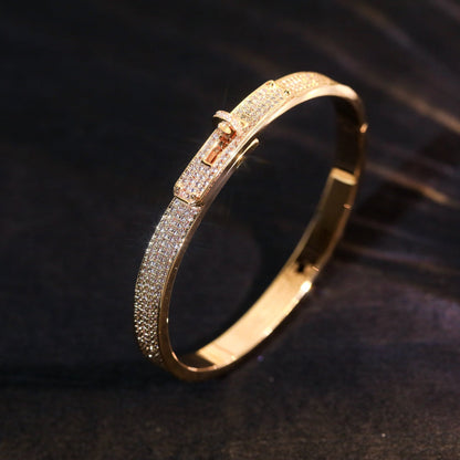 [Marin-Jewelry]KELLY BRACELET DIAMOND PAVED
