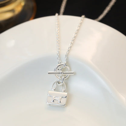 [Marin-Jewelry]POP H PEDANT SILVER NECKLACE
