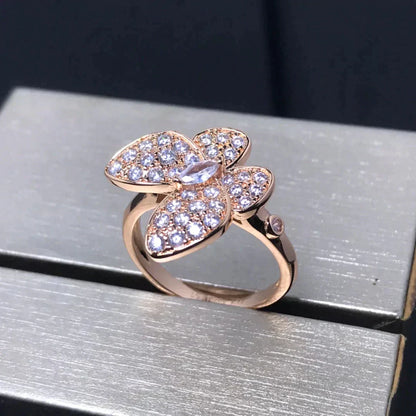 [Marin-Jewelry]BUTTERFLY PINK GOLD DIAMOND RING