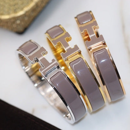 [Marin-Jewelry]H BRACELET 12MM BROWN