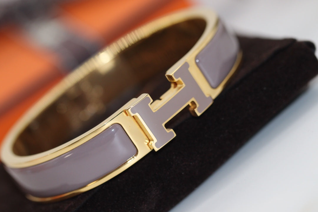 [Marin-Jewelry]H BRACELET 12MM BROWN