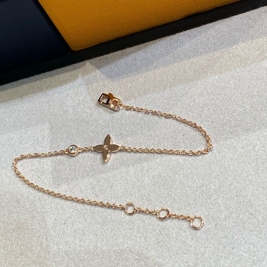 [Marin-Jewelry]STAR DIAMOND PINK GOLD BRACELET