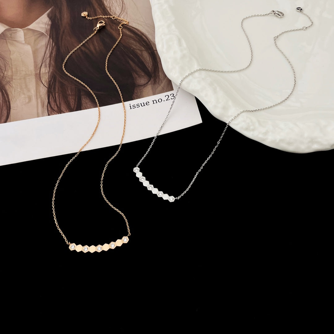 [Marin-Jewelry]BEE MY LOVE DIAMOND NECKLACE