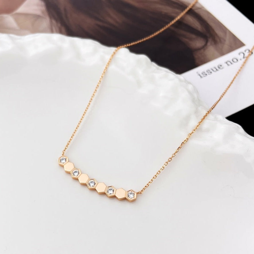 [Marin-Jewelry]BEE MY LOVE DIAMOND NECKLACE