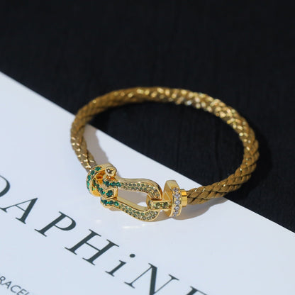 [Marin-Jewelry]FORCE 10 GOLD GREEN DIAMOND PAVED