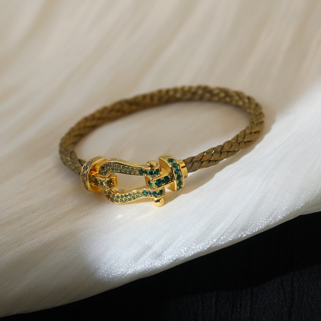 [Marin-Jewelry]FORCE 10 GOLD GREEN DIAMOND PAVED