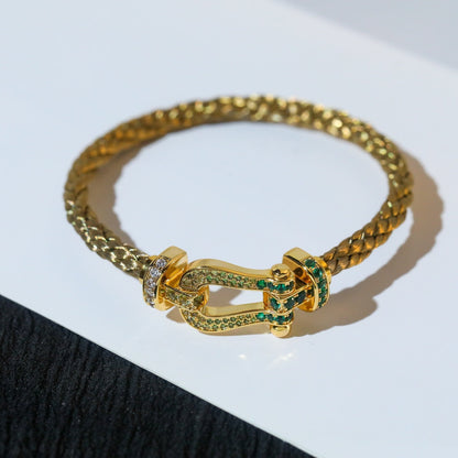 [Marin-Jewelry]FORCE 10 GOLD GREEN DIAMOND PAVED