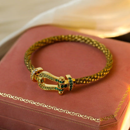 [Marin-Jewelry]FORCE 10 GOLD GREEN DIAMOND PAVED