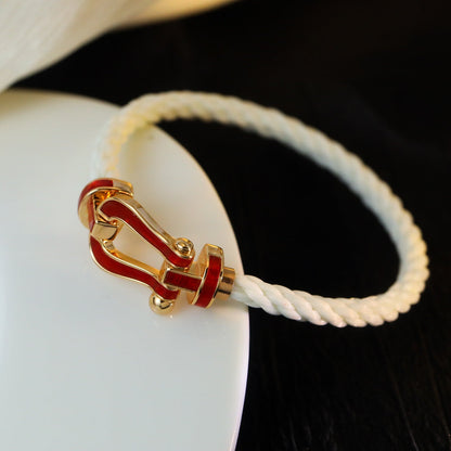 [Marin-Jewelry]FORCE 10 WHITE TEXTILE DIAMOND PAVED