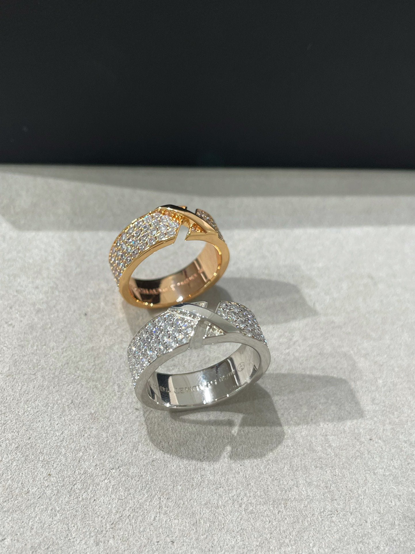 [Marin-Jewelry]LIENS EVIDENCE  DIAMOND PAVED RING