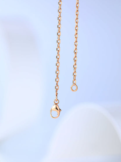 [Marin-Jewelry]H CAGE PINK GOLD NECKLACE