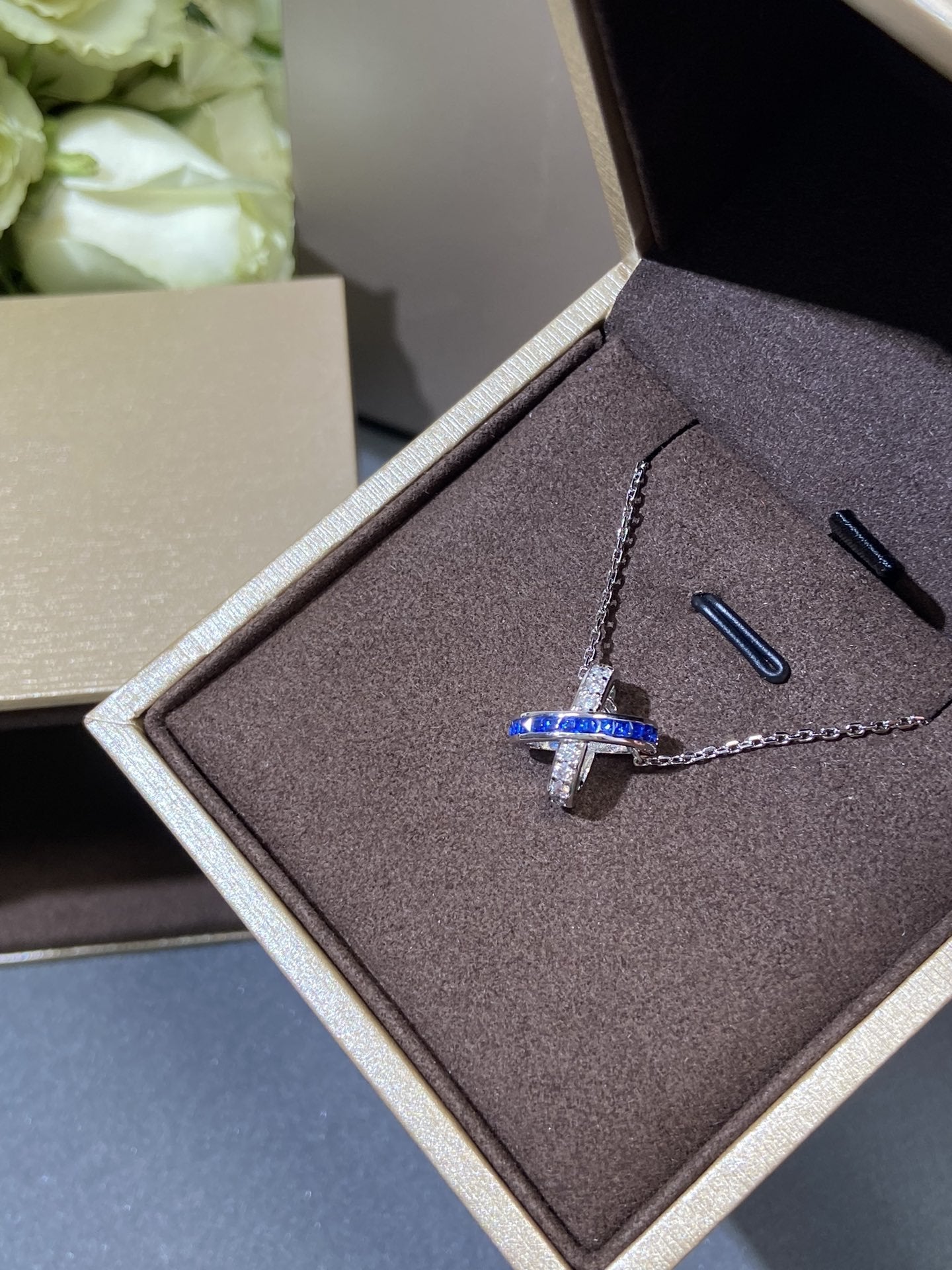 [Marin-Jewelry]LIENS DIAMOND SILVER NECKLACE