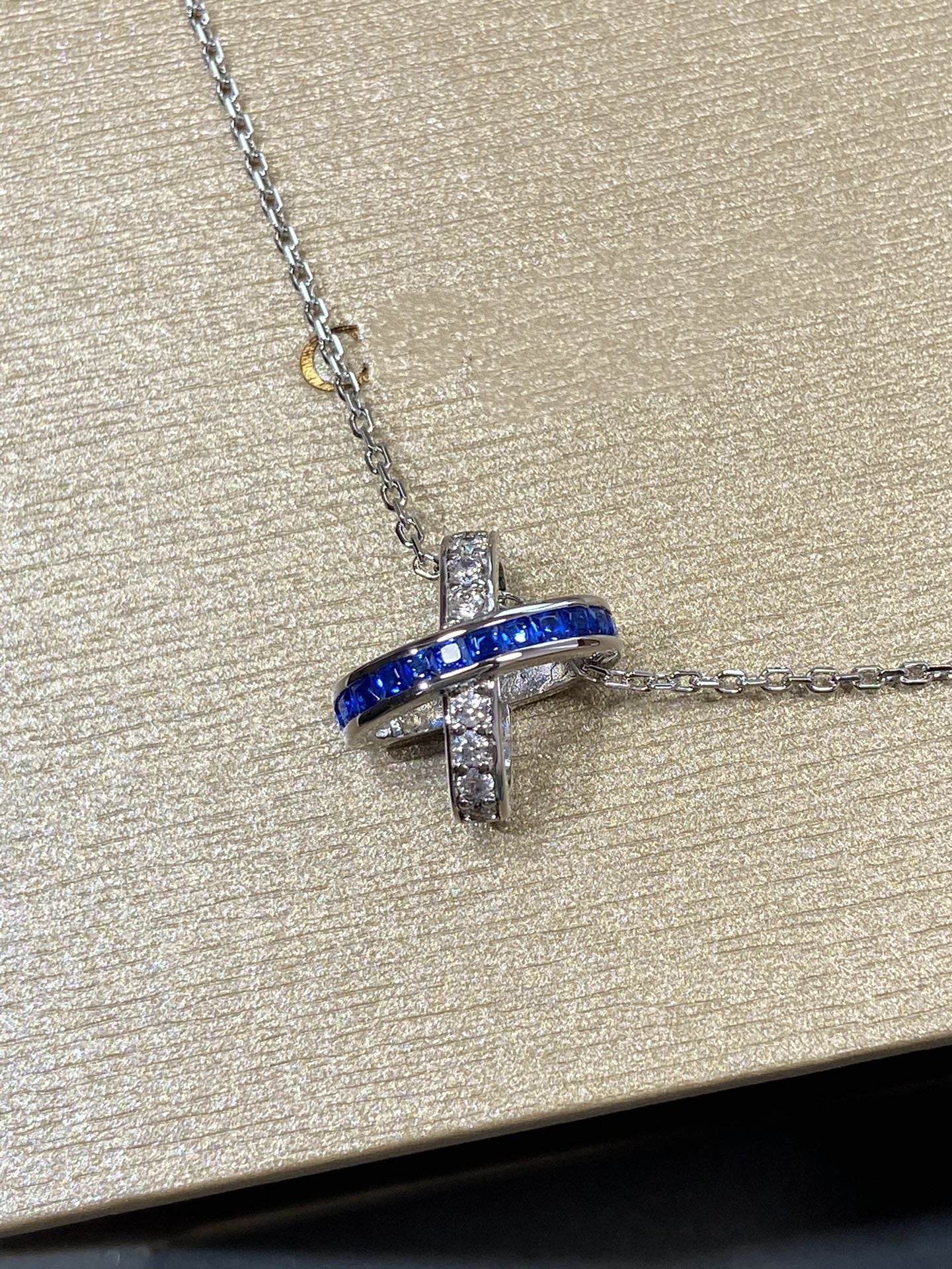 [Marin-Jewelry]LIENS DIAMOND SILVER NECKLACE