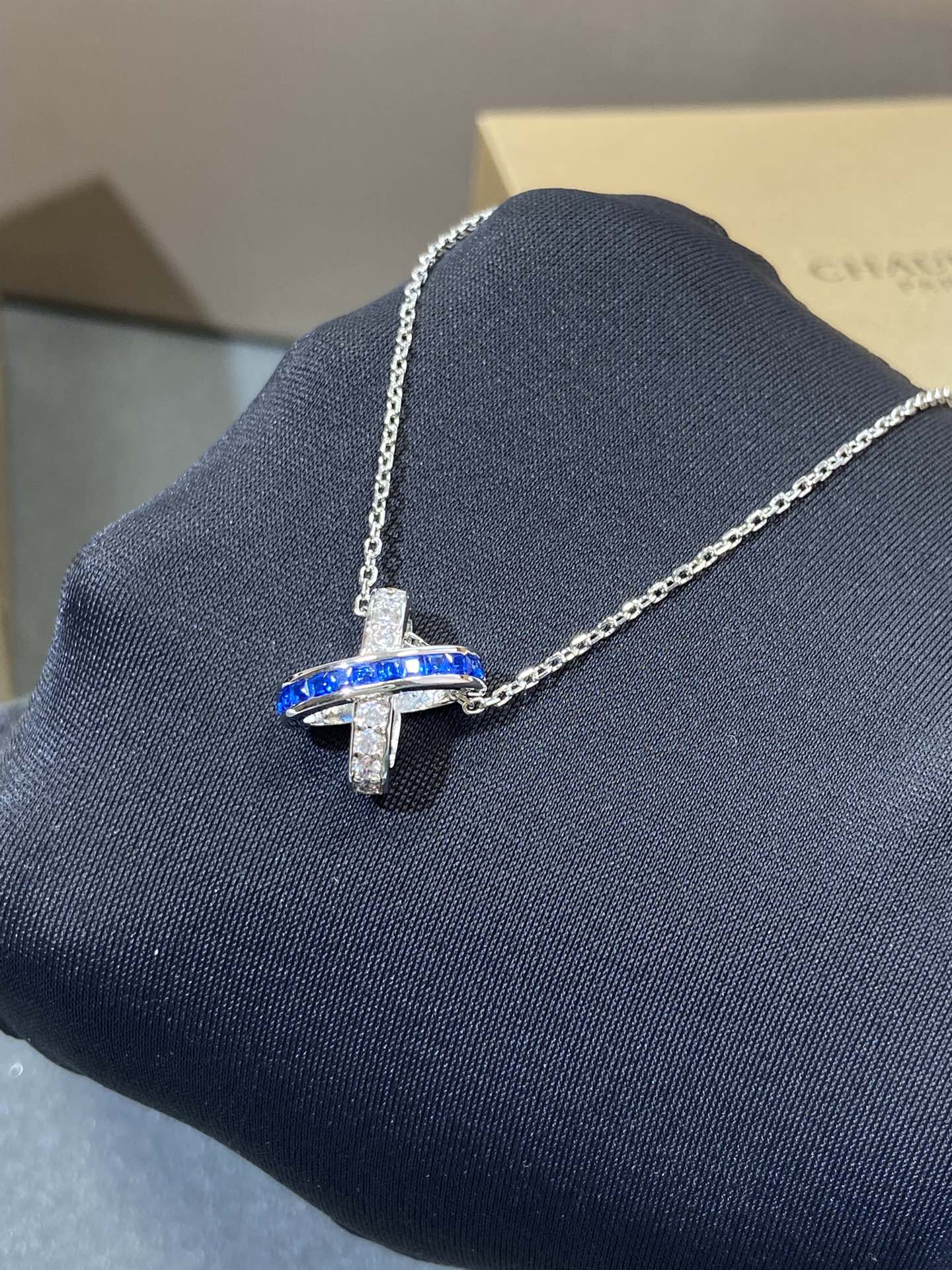 [Marin-Jewelry]LIENS DIAMOND SILVER NECKLACE