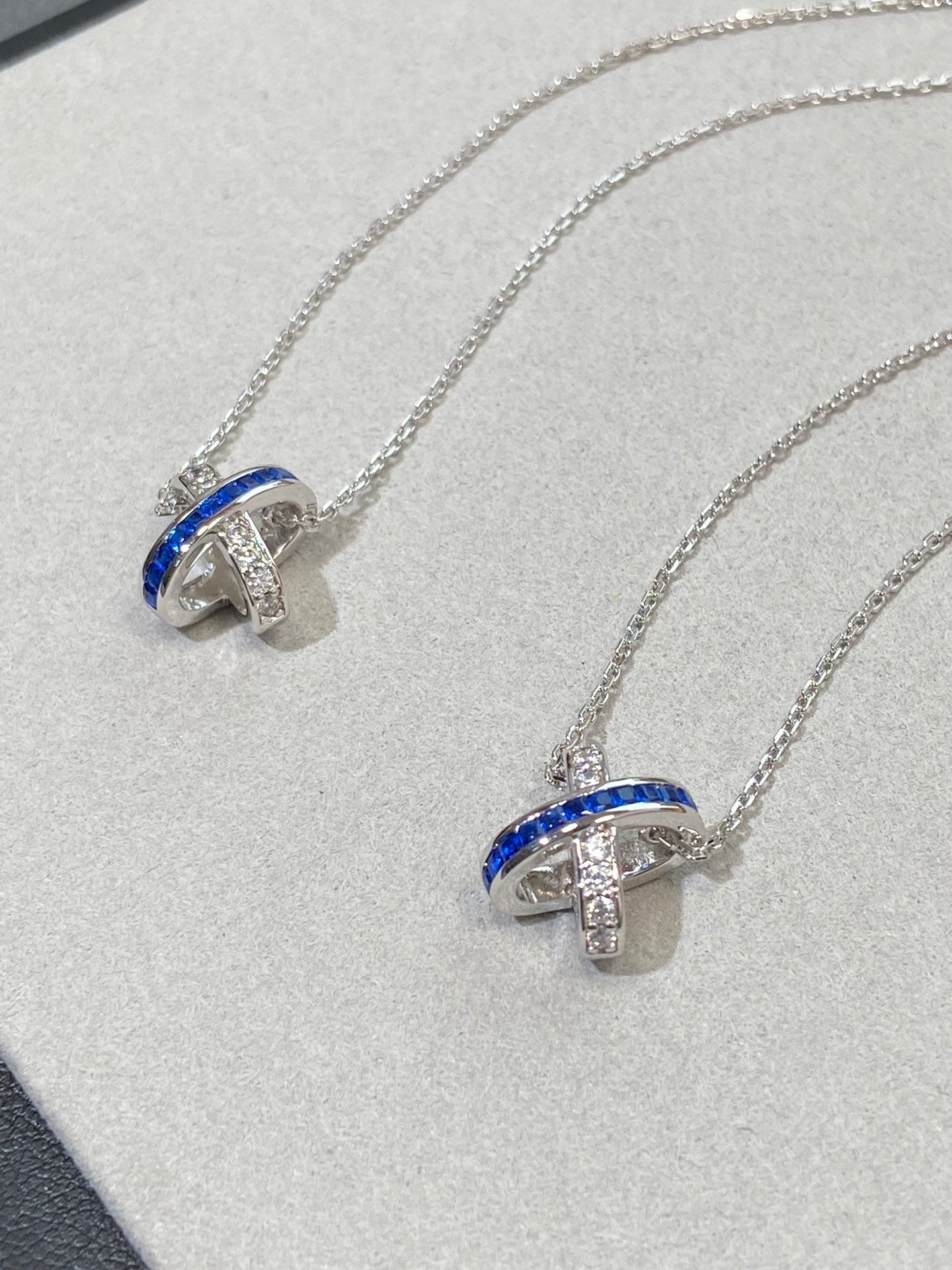 [Marin-Jewelry]LIENS DIAMOND SILVER NECKLACE