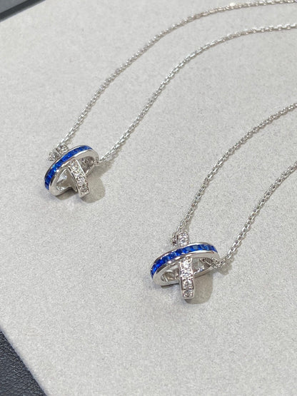 [Marin-Jewelry]LIENS DIAMOND SILVER NECKLACE