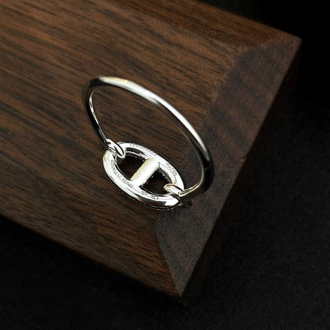 [Marin-Jewelry]RONDE SMALL SILVER DIAMOND RING