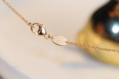 [Marin-Jewelry]JEUX MALACHITE 1 DIAMOND PINK GOLD NECKLACE