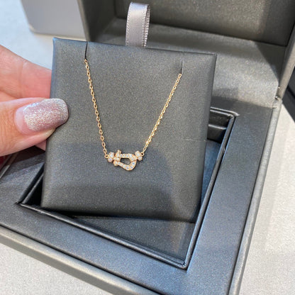 [Marin-Jewelry]FORCE 10 DIAMOND PINK GOLD NECKLACE MINI MODEL