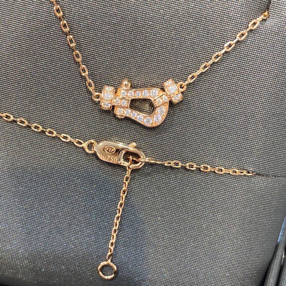 [Marin-Jewelry]FORCE 10 DIAMOND PINK GOLD NECKLACE MINI MODEL