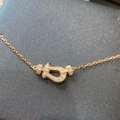 [Marin-Jewelry]FORCE 10 DIAMOND PINK GOLD NECKLACE MINI MODEL
