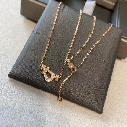 [Marin-Jewelry]FORCE 10 DIAMOND PINK GOLD NECKLACE MINI MODEL