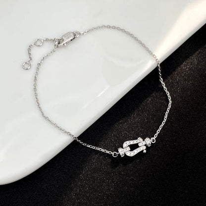 [Marin-Jewelry]FORCE 10 FULL DIAMOND BUCKLE CHAIN LINK MINI MODEL