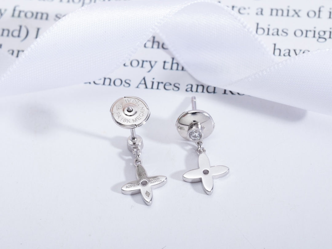 [Marin-Jewelry]VIDYLLE SILVER DIAMOND MINI DROP EARRINGS