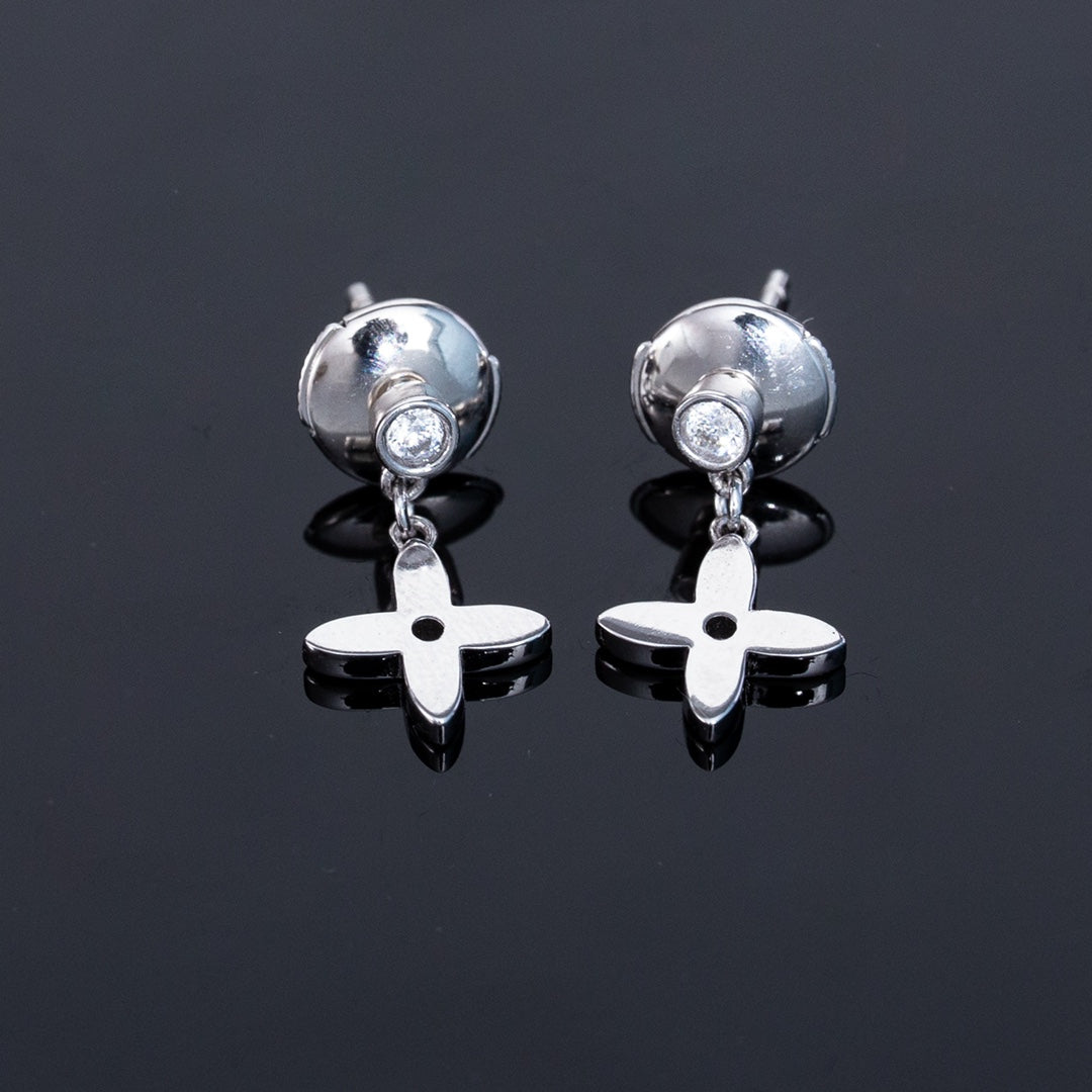 [Marin-Jewelry]VIDYLLE SILVER DIAMOND MINI DROP EARRINGS