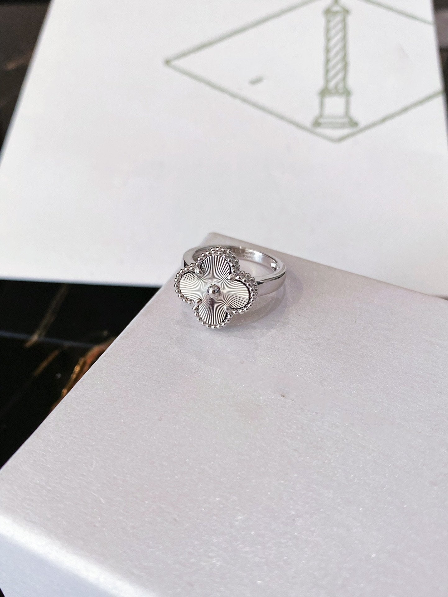 [Marin-Jewelry]CLOVER SILVER RING