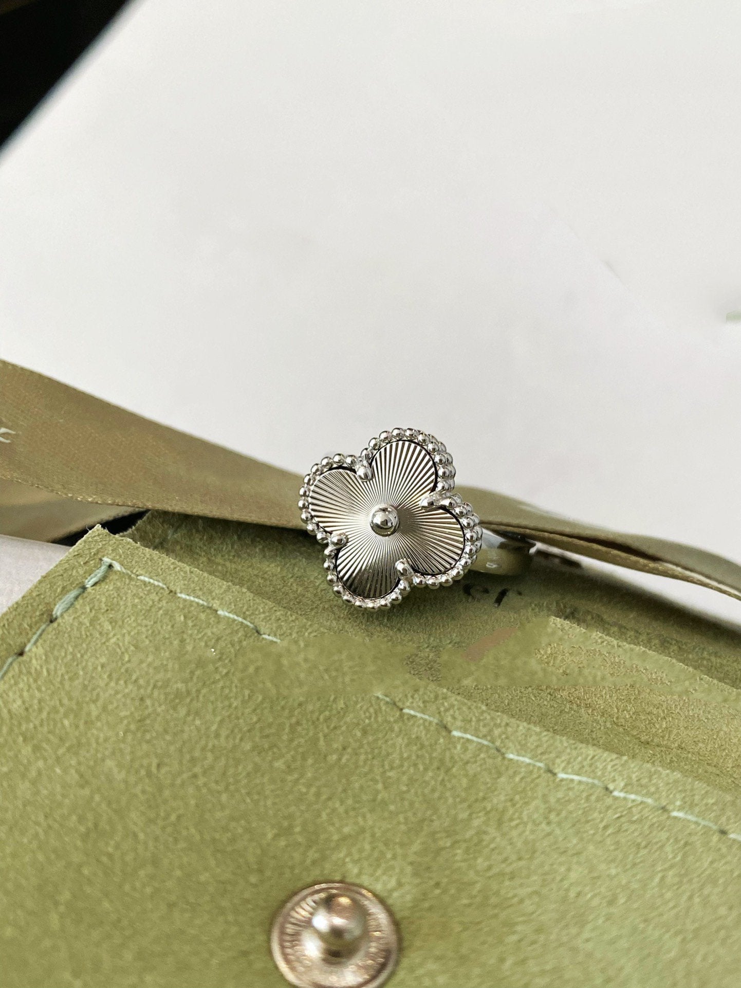 [Marin-Jewelry]CLOVER SILVER RING