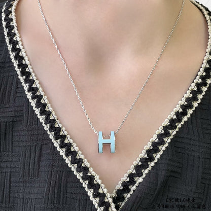 [Marin-Jewelry]POP H SKY BLUE NECKLACE