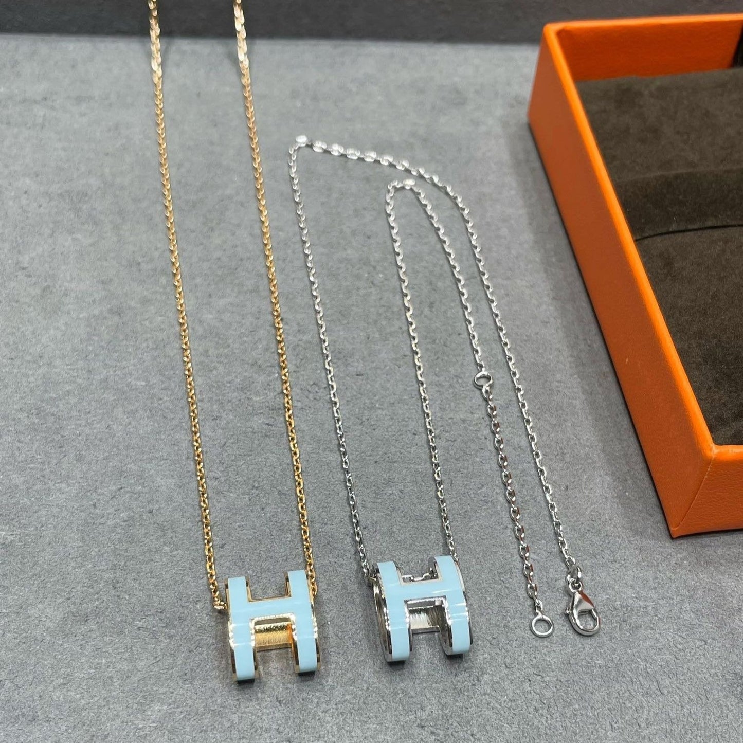 [Marin-Jewelry]POP H SKY BLUE NECKLACE
