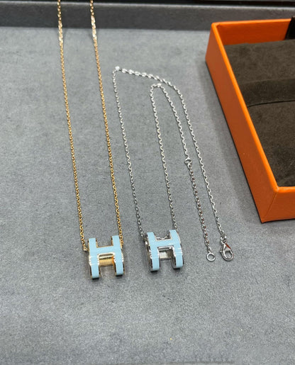 [Marin-Jewelry]POP H SKY BLUE NECKLACE
