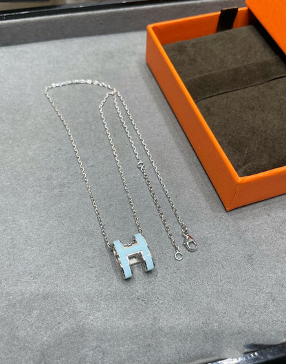 [Marin-Jewelry]POP H SKY BLUE NECKLACE